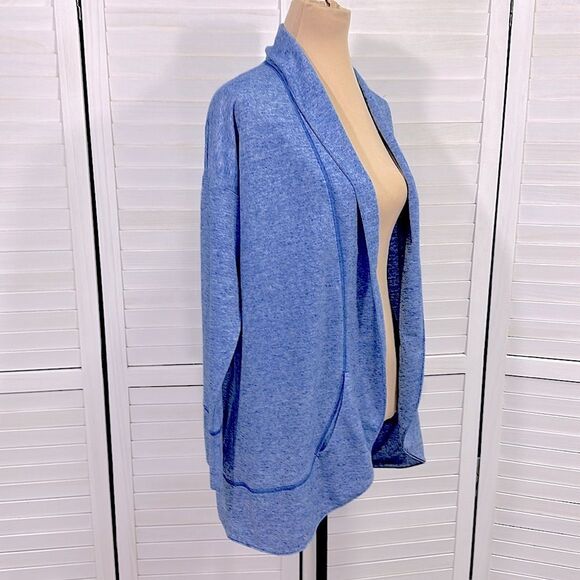 Talbots Cardigan Size Large French Terry Pockets NWT - Picture 4 of 10